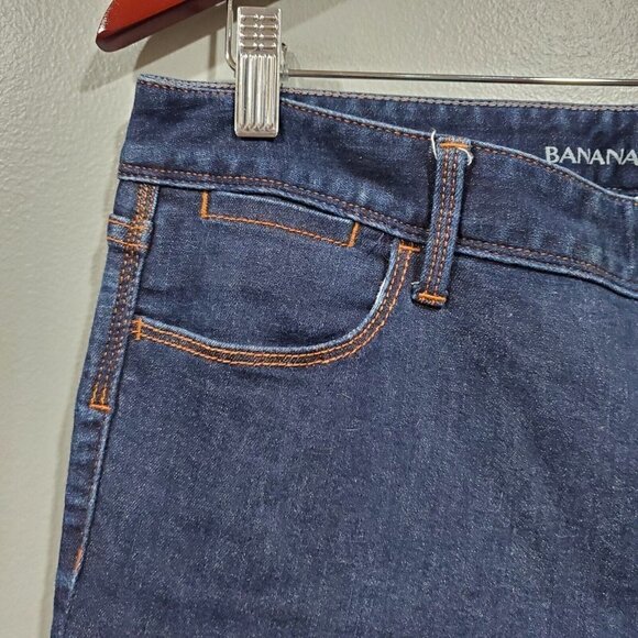 Banana Republic Women's Bootcut Indigo Dark Wash Mid-Rise Jeans EUC Sz 30 - Picture 5 of 12